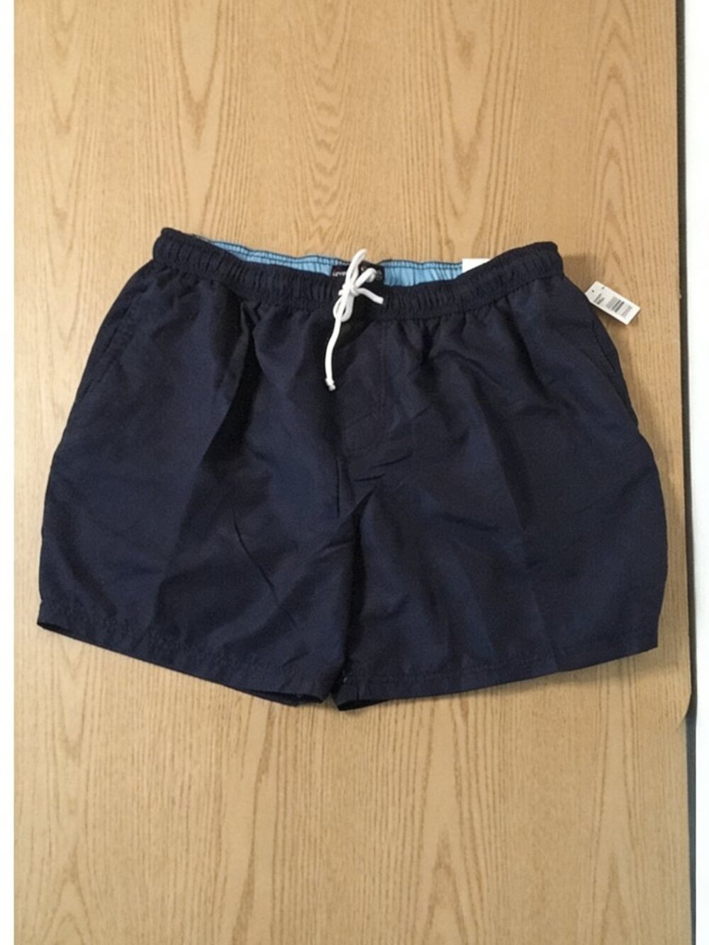 Mens George Swim Trunks Elastic Waistband Navy Blue Blue Size XL